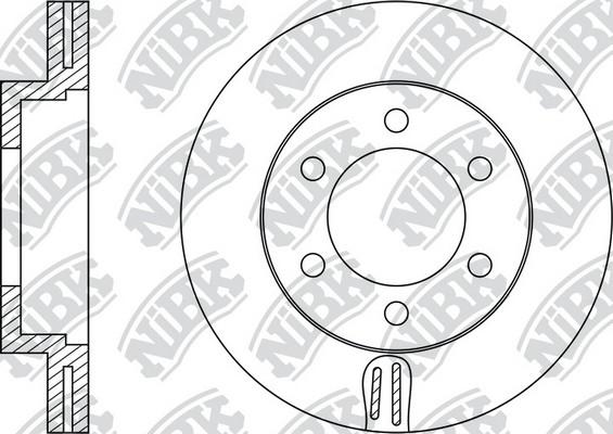 Диск тормозной TOYOTA LC PRADO 2009 RN1435 RN1435 NIBK
