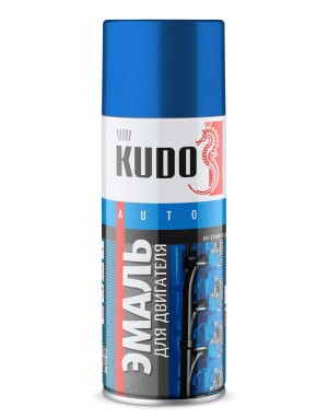 Краска термостойкая для двигателя синяя аэрозоль 520мл KUDO KU5133 KUDO