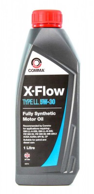 COMMA 5W30 X-FLOW TYPE LL (1L) масло мот.! синт A3/B4,API SL/CF,GM-LL-B-025,MB 2 XFLL1L COMMA