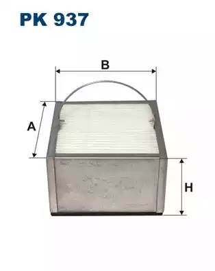 фильтр топл сепаратор !квадр. 90x90x55 без подогрева SEPAR MAN T, MB Euro2 PK937 FILTRON