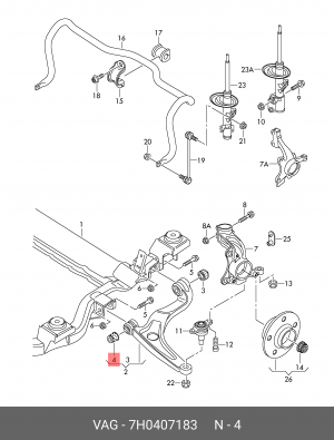 TRANSPORTER T5 7H0 407 183 VAG