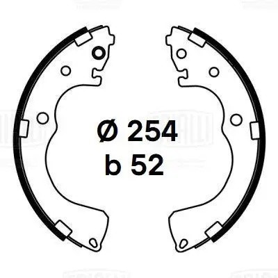 Колодки торм. Mazda MPV (99-) барабан. 254x52 (GF 4582) GF 4582 TRIALLI
