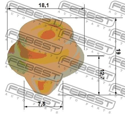 Клипса RENAULT LOGAN SANDERO I 2005.03-2018.07 88570-047 88-570047 FEBEST