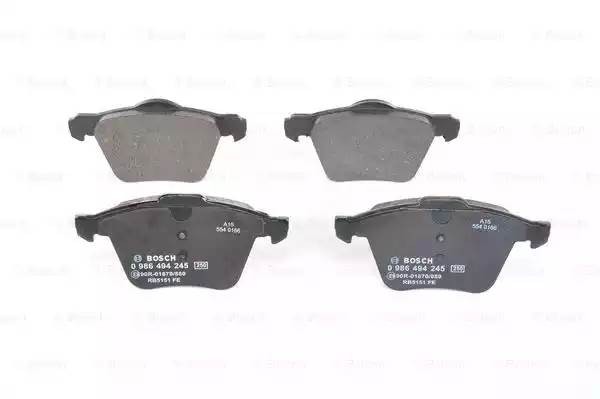 Колодки тормозные FORD Galaxy (08-) VOLVO S60 (10-),S80 (06-11),V70 (07-),XC70 п 0 986 494 245 BOSCH