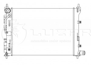 Радиатор охл. для а/м Hyundai Solaris/Kia Rio (17-) AT  LRc081L5 LRC081L5 LUZAR