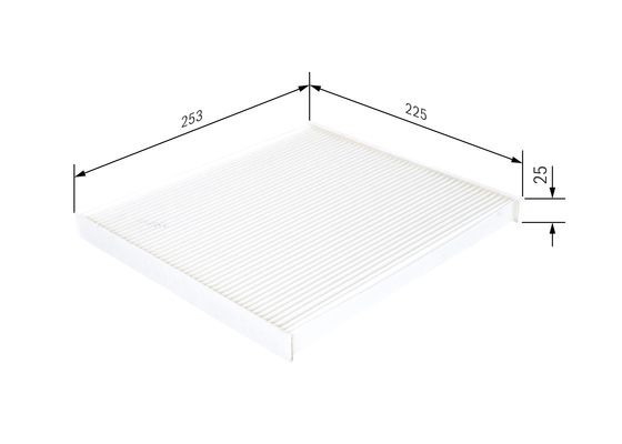 Фильтр воздушный салона HYUNDAI Santa Fe (12-) KIA Optima (10-) BOSCH 1 987 432 269 BOSCH