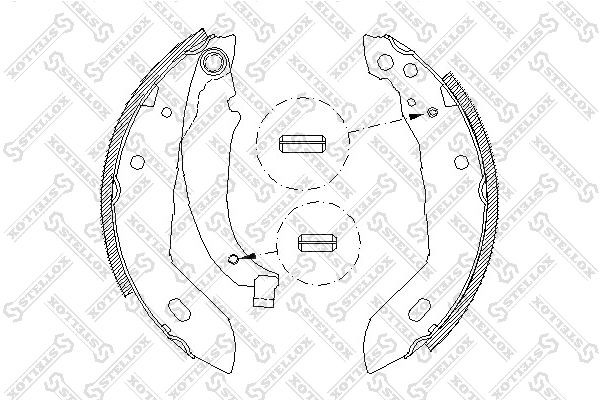4083.00=389SBS=361313B !колодки барабанные\ Renault R19, Peugeot 309 1.1-1.9TD 8 094-100-SX STELLOX