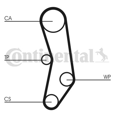 ремень ГРМ! 151x190H\ Audi S6 2.2T 94>, Nissan Sunny 1.6/1.8 86-90 CT-515 CONTITECH
