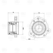 Ступица Honda CR-V (95-) (задн. лев. с подшип.) (MR 2390) MR2390 TRIALLI