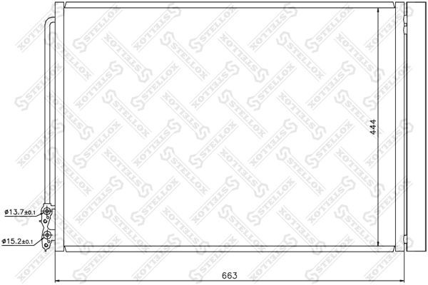 радиатор кондиционера!\ BMW F01/F02/F07/F10 09> 10-45647-SX STELLOX