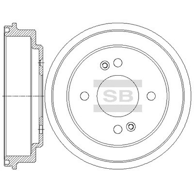 Барабан тормозной KIA PICANTO 06- SD2048 SD2048 SANGSIN