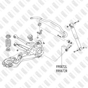 Тяга стабилизатора задняя правая NISSAN Qashqa/X-Trail 07-RENAULT Koleos 08- FP0 FP0872R FIXAR