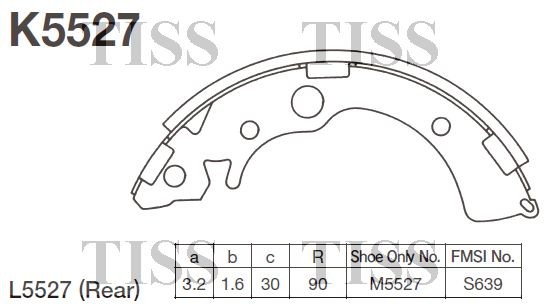 K5527-01 4096.01 !колодки барабанные\ Honda Civic 91> K5527 MK KASHIYAMA