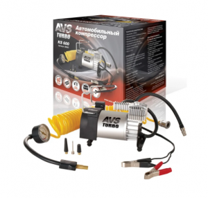 Компрессор автомобильный 60л/мин. 10атм. 23A 12V на клеммы АКБ AVS 80503 AVS