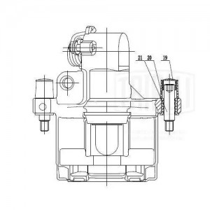 Суппорт торм. для а.м Renault Laguna II 01- зад. лев. d38мм CF 095111 CF095111 TRIALLI