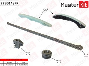 Комплект цепи ГРМ\ MITSUBISHI  4B11,4B12,4A92 77B0148FK 77B0148FK MASTER KIT