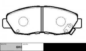 Колодки тормозные HONDA Civic (06-08) передние (4шт.) CTR GK0321 CTR