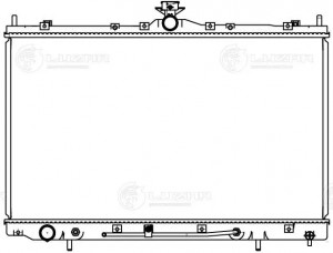 Радиатор охл. для а/м Mitsubishi Grandis (03-) 2.4i AT (LRc 1102) LRC1102 LUZAR