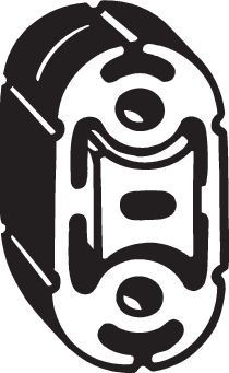 Кронштейн CHRYSLER Voyager (01-08) крепления глушителя BOSAL 255-557 BOSAL