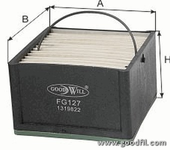 Фильтр топливный FG127 FG 127 GOODWILL