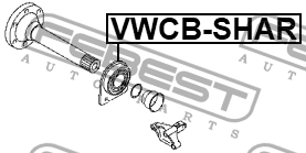 Подшипник приводного вала VW SHARAN 1999-2010 VWCB-SHAR VWCB-SHAR FEBEST