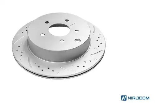 Задний тормозной диск Evolution с перфорацией и насечками, в покрытии GEOMET JBR981 POWERSTOP