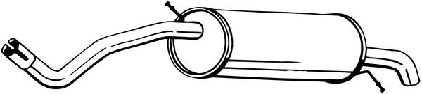 Глушитель SKODA Fabia (07-) задняя часть BOSAL 278-999 BOSAL