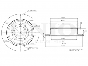 Диск тормозной задний BRD-20124 UNIO