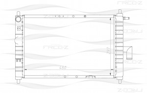 Радиатор DAEWOO Matiz 98- KK0135 KK0135 FREE Z