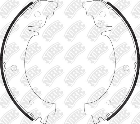 Колодки тормозные барабанные CHEVROLET NIVA 2002 FN0503 FN0503 NIBK