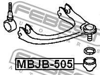 Пыльник верхн шаровой опоры MITSUBISHI GALANT EA1A 1996.10-2006.03 MBJB-505 MBJB-505 FEBEST