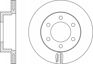 Диск тормозной MITSUBISHI Pajero (02-) задний вентилируемый (1шт.) NIBK RN1249 NIBK