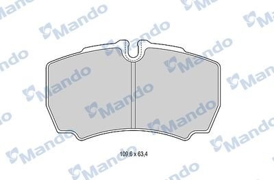 Колодки тормозные FORD Transit (06-) IVECO Daily (99-) задние (4шт.) MANDO MBF015050 MANDO