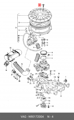 Саморез Корея VAG N 901 720 04 VAG