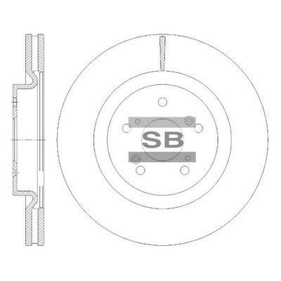 Диск тормозной GREAT WALL H6 coupe/F7 SD8520 SD8520 SANGSIN