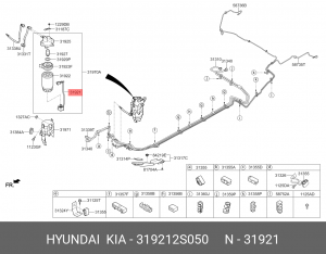 Датчик фильтра топливного 319212S050 HYUNDAI KIA