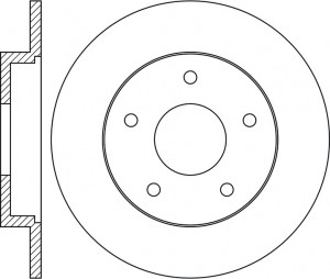 Диск тормозной MAZDA 3 2.0-2.3 03-/5 1.6-2.0 05- задний RN1373 RN1373 NIBK