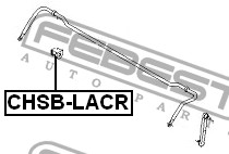Втулка стабилизатора задняя CHEVROLET LACETTI 1.4-1.6 (10.5мм) CHSB-LACR CHSB-LACR FEBEST