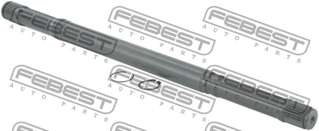 Полуось NISSAN QASHQAI J10E 2006-2013 0212-HR16D 0212-HR16D FEBEST