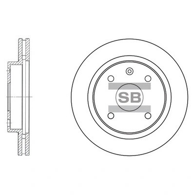 Диск тормозной CHEVROLET Epica (03-) (2.0) передний (1шт.) SANGSIN SD3009 SANGSIN