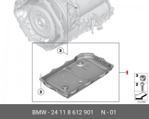 Ремонтный комплект масляного картера 24118612901 24 11 8 612 901 BMW