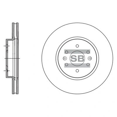 Диск тормозной KIA MOHAVE 09- передний SD2057 SD2057 SANGSIN