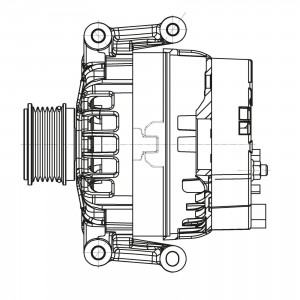 Генератор для а/м VAG Tiguan II (16-) 2.0TSI/Kodiaq (16-) 1.4TSI/Octavia A7 (12- LG1808 START VOLT