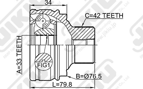 ШРУС JC33064 JC33064 JIKIU