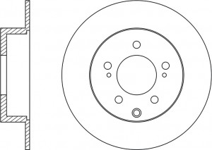 Диск тормозной задний CITROEN C-CROSSER/MITSUBISHI OUTLANDER/ASX/PEUGEOT 4007 RN RN1404 NIBK