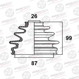 Пыльник привода Avantech BD0112 AVANTECH