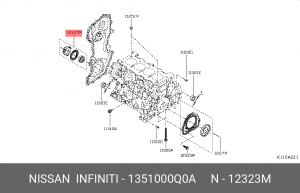 сальник к/в передний!48x81x11.5\Renault Trafic/Megane/Espace/Laguna/Vel Satis 2. 13510-00Q0A NISSAN