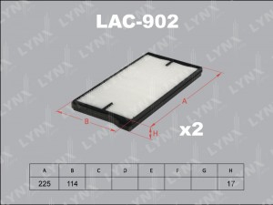 SUZUKI GRAND VITARA (1998-2005) НЕ УГОЛЬНЫЙ LAC-902 LYNXAUTO