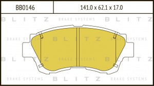 колодки дисковые передние!\ Toyota Celica ST202/204 2.0 93-98 BB0146 BLITZ