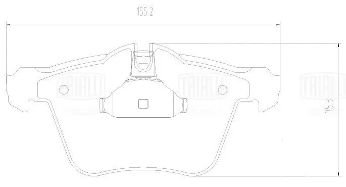 Колодки торм. Jaguar XF (07-)/XJ (09-) диск. перед. (PF 2371) PF 2371 TRIALLI